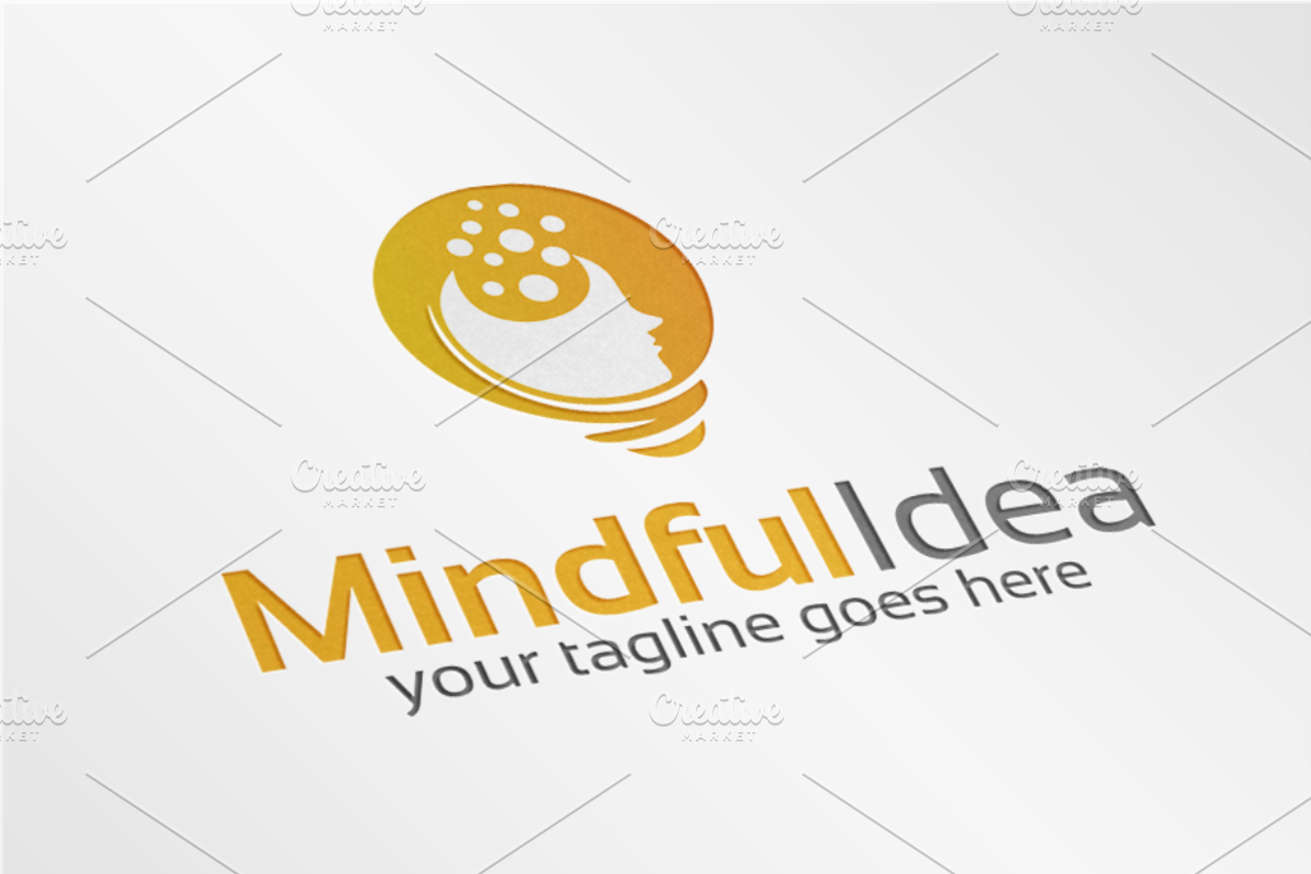 MindfulIdea / Lamp - Logo, a Branding & Logo Template by Alfam17 (Photo 1 of 4)
