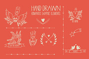 Hand drawn romantic graphic elements, an Illustration by totokumi (Thumbnail 2 of 2)