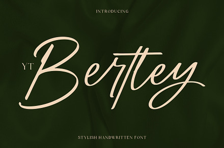 YT Bertley - Handwritten Font