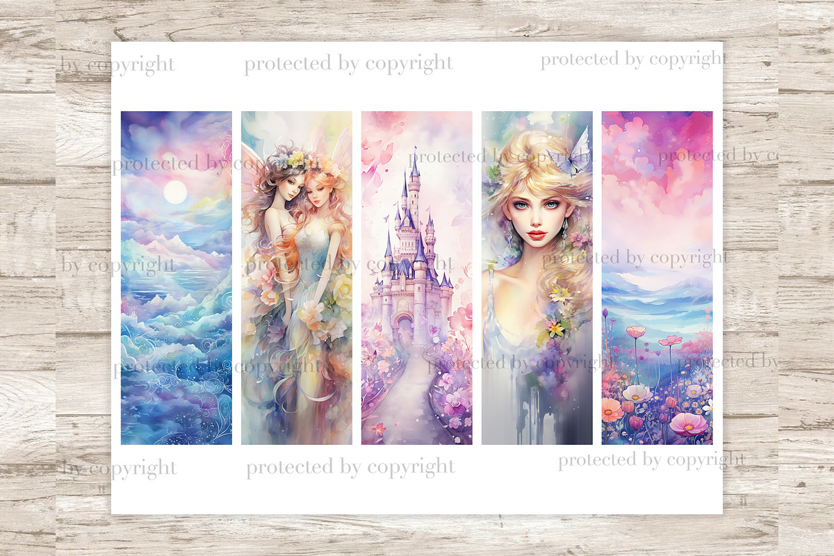 Fairy Bookmarks | Print And Cut Set, a Person Illustration by GlamArtZhanna (Photo 2 of 3)