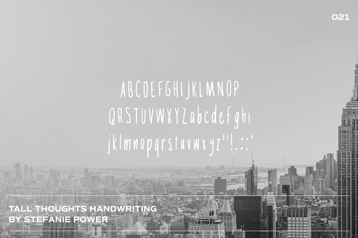 TALL THOUGHTS Handwriting | Font, a Script Font by Stefanie Madison (Photo 2 of 2)
