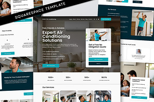 HVAC Squarespace Website Template