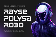 Reano - Futuristic Display Font, a Sans Serif Font by Flawless And Co (Thumbnail 2 of 10)