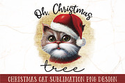 Christmas Cat Sublimation Bundle, an Animal Illustration by RossiGalleria (Thumbnail 2 of 11)