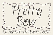 Pretty Bow Coquette Font, a Handwritten Font by Eryn Rose Design (Thumbnail 1 of 11)