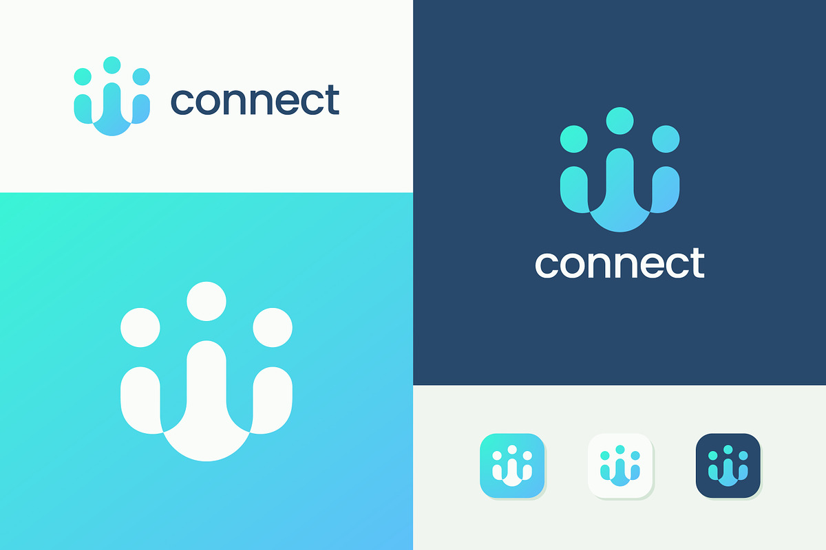 Modern and Futuristic Connect Logo, a Branding & Logo Template by Signatoro