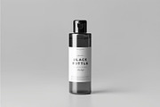 Black Bottles Cosmetic Mockup, a Packaging Mockup by DesignRushMarket (Thumbnail 5 of 8)