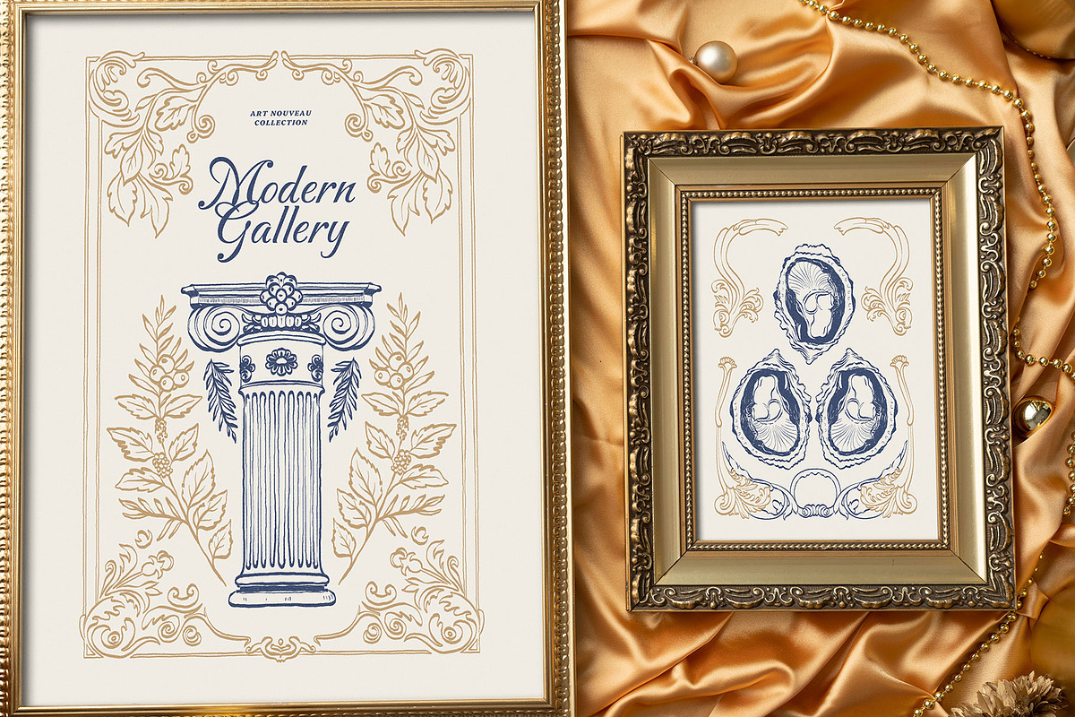 Art Nouveau | Wall Art Collection, an Object Graphic by Leleka.Store (Photo 16 of 21)