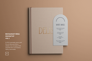 Restaurant Menu Mockup 2.0, a Books & Magazine Mockup by Catkie - Digital Art