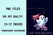 Watercolor Cute Boo Halloween Clipar, an Illustration by SVGArt (Thumbnail 4 of 8)