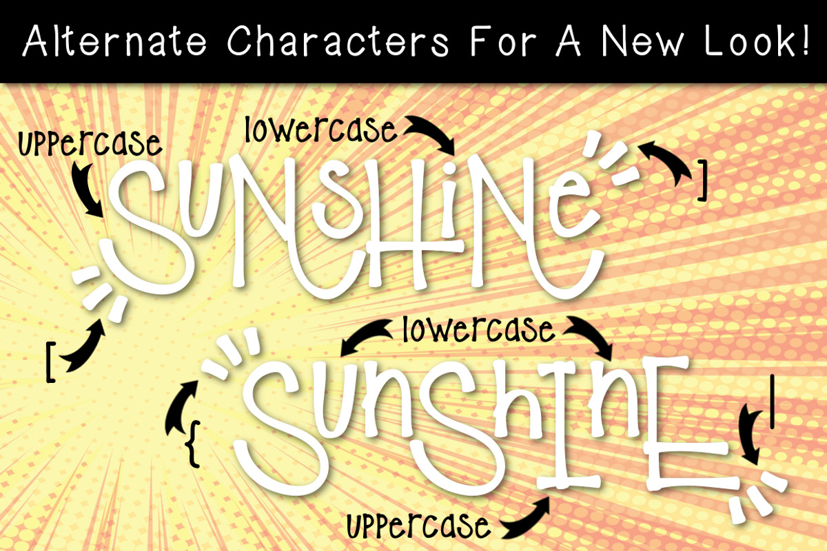 Raydiant a Vibrant Font, a Font by Kitaleigh (Photo 2 of 4)