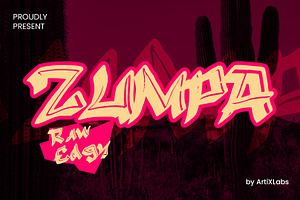 Zumpa Sharp Raw Edgy Display Font