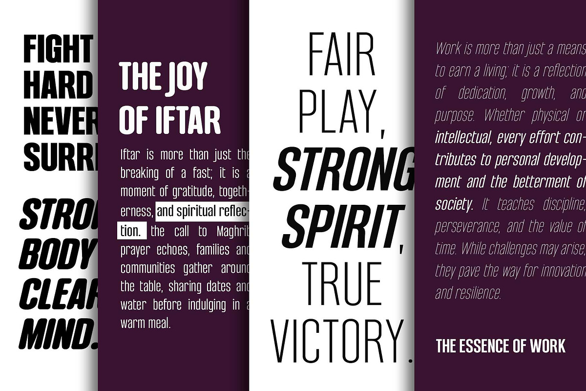 Bondia - Condensed Family, a Sans Serif Font by Arterfak Project (Photo 8 of 15)