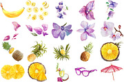 200 Tropical Watercolor Clipart, a Food Illustration by LilyBoo Clipart (Thumbnail 3 of 8)