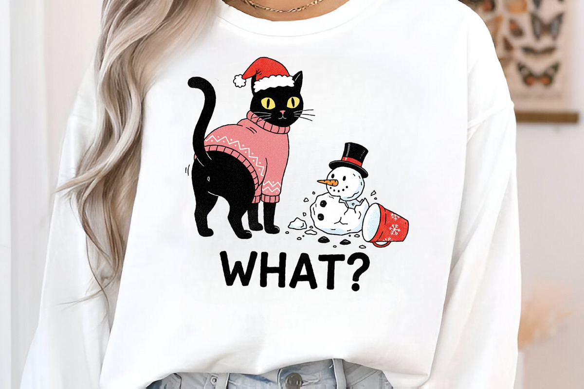 Angry Cat Christmas PNG, an Illustration by Craft Nest (Photo 6 of 6)