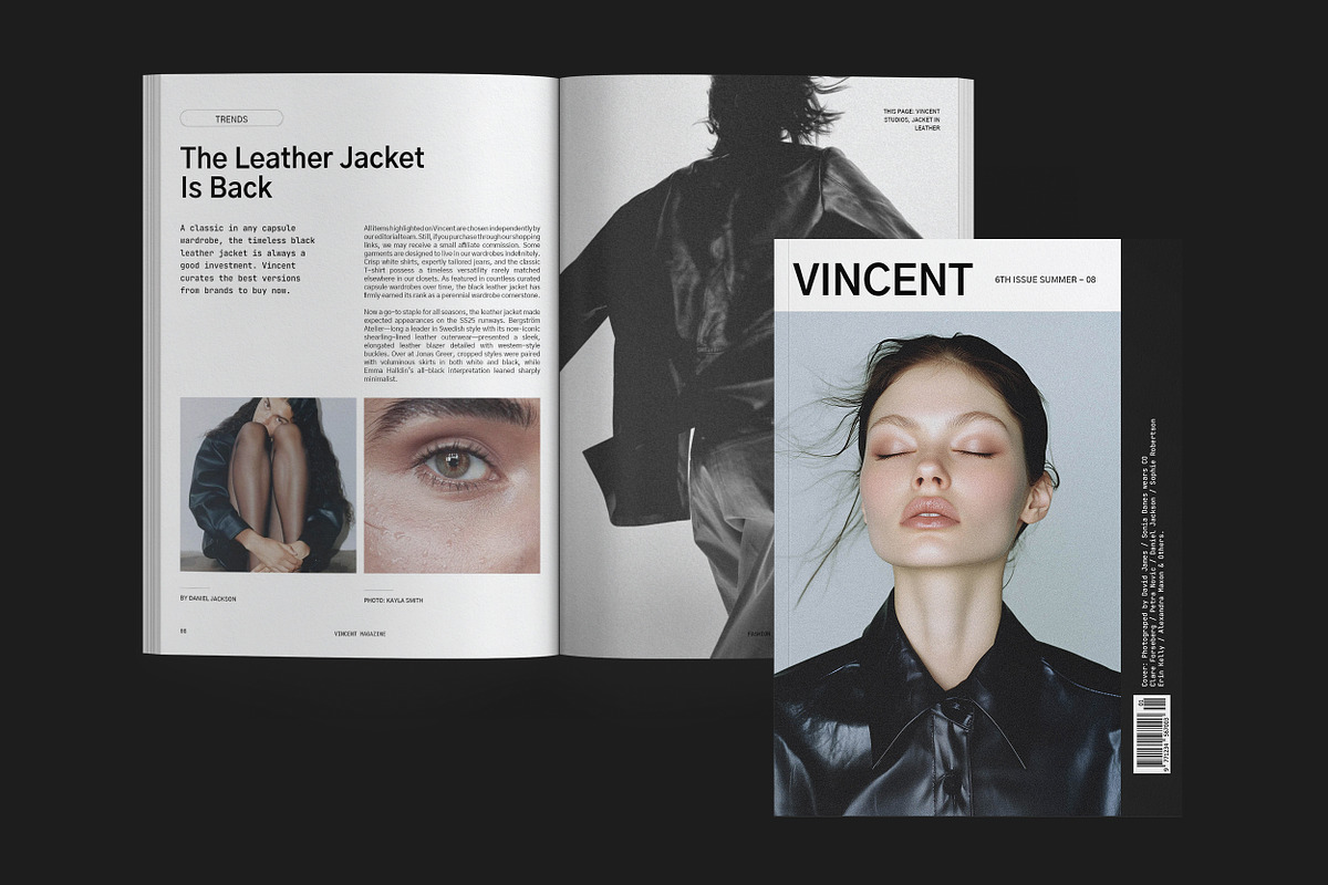 VINCENT / Magazine Brochure Template, a Brochure Template by Studio Dara (Photo 7 of 13)