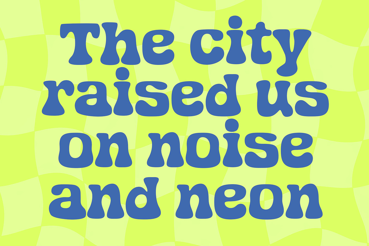Retro Bold Psychedelic Font, a Handwritten Font by Simetrica Labs (Photo 2 of 11)