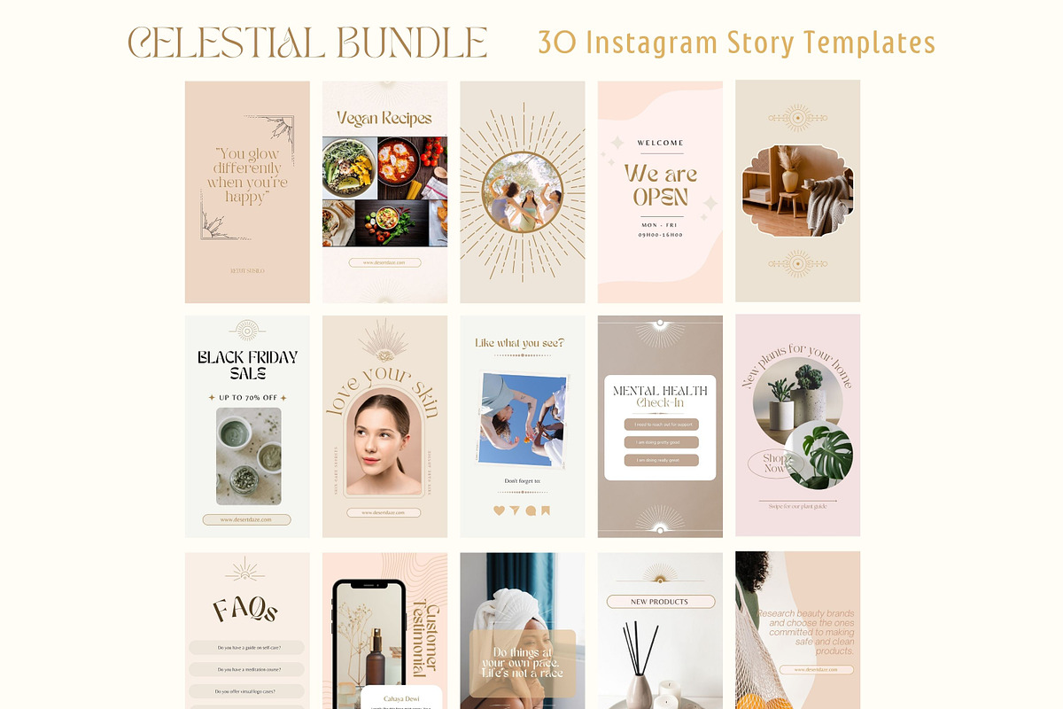 Celestial Instagram Story Templates, a Social Media Template by Hell ...