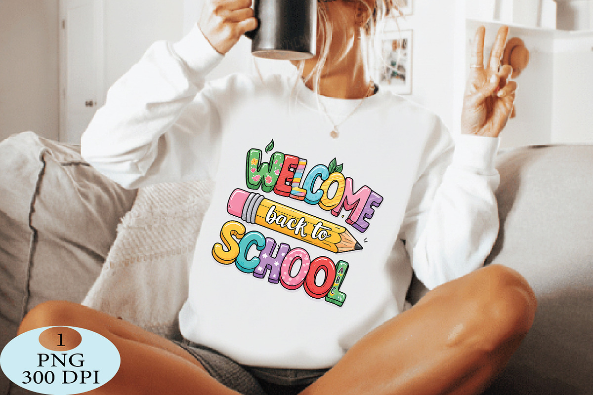 Welcome Back To School PNG, a Seasonal Illustration by Daily.Designs (Photo 4 of 5)
