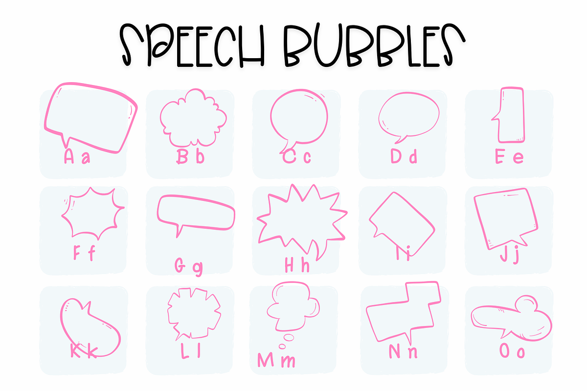 Speech Bubble| Symbols Fonts, a Symbol Font by Sirinart (Photo 2 of 5)
