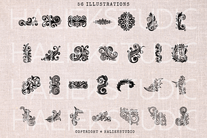 Filigree SVG Illustrations