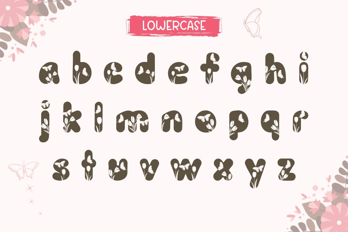 Butterfly - Decorative Font, a Symbol Font by AnningArts (Photo 8 of 9)