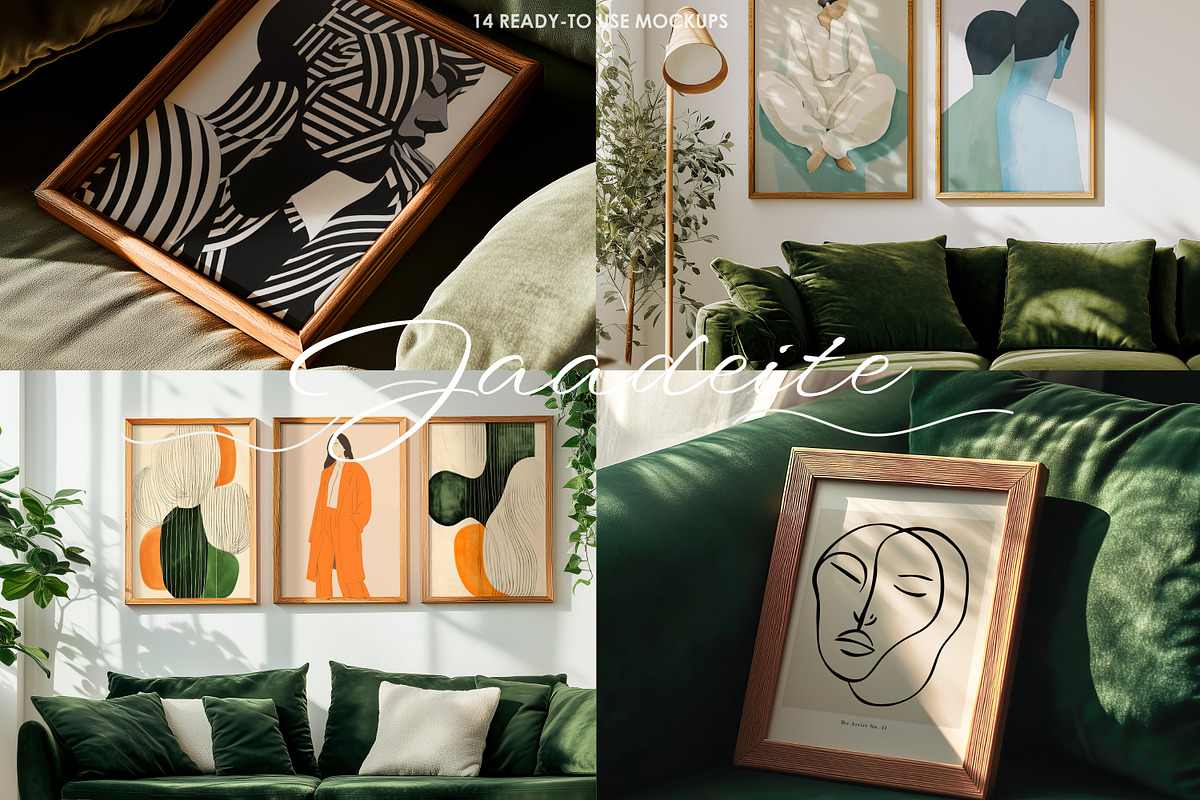 JADEITE | Frame mockup set, a Household Mockup by SCHÉRI (Photo 2 of 11)
