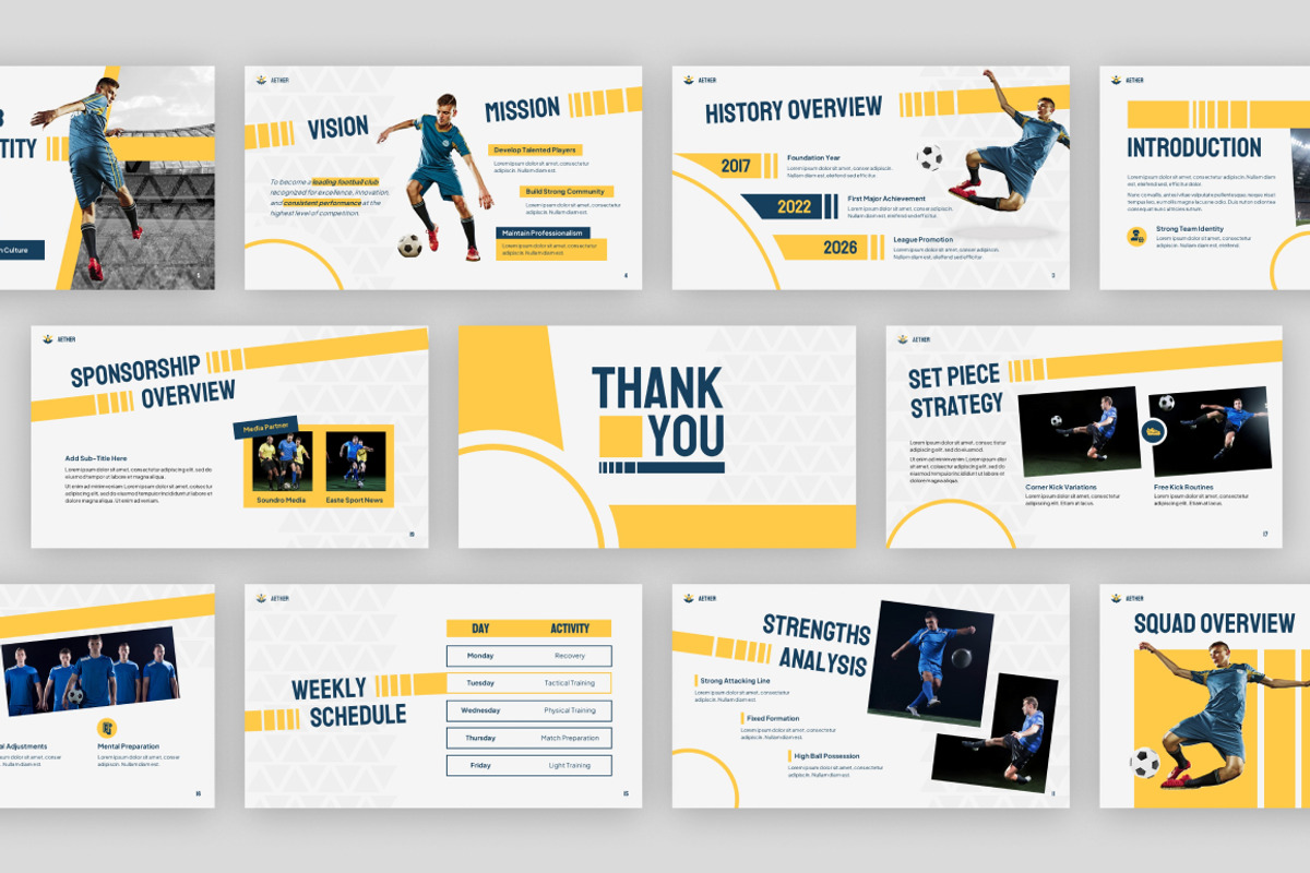 Football Club Keynote, a Presentation Template by Loin Studio (Photo 4 of 4)