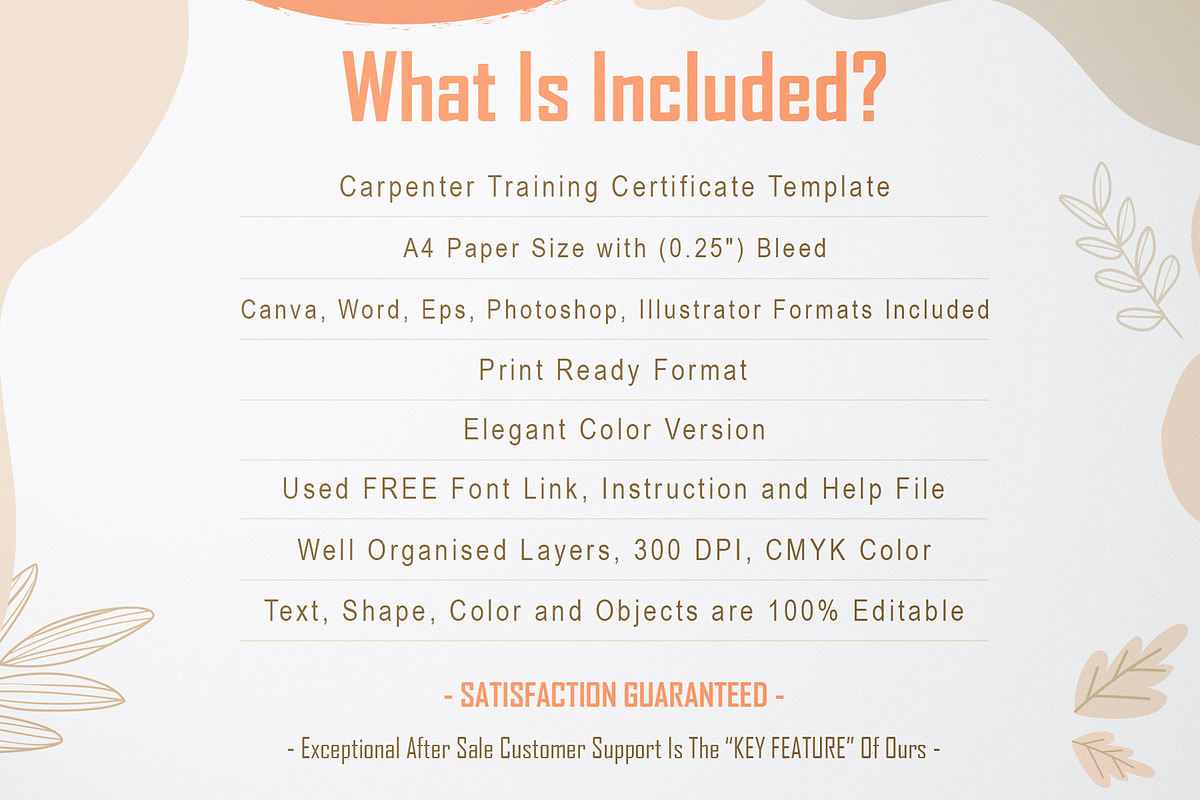 Carpenter Training Certificate, a Stationery Template by DesignDevisers (Photo 10 of 10)