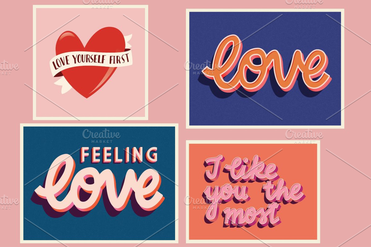 BIG Valentine Collection 100% Vector, a Decorative Illustration by Blue Lela Design (Photo 6 of 9)