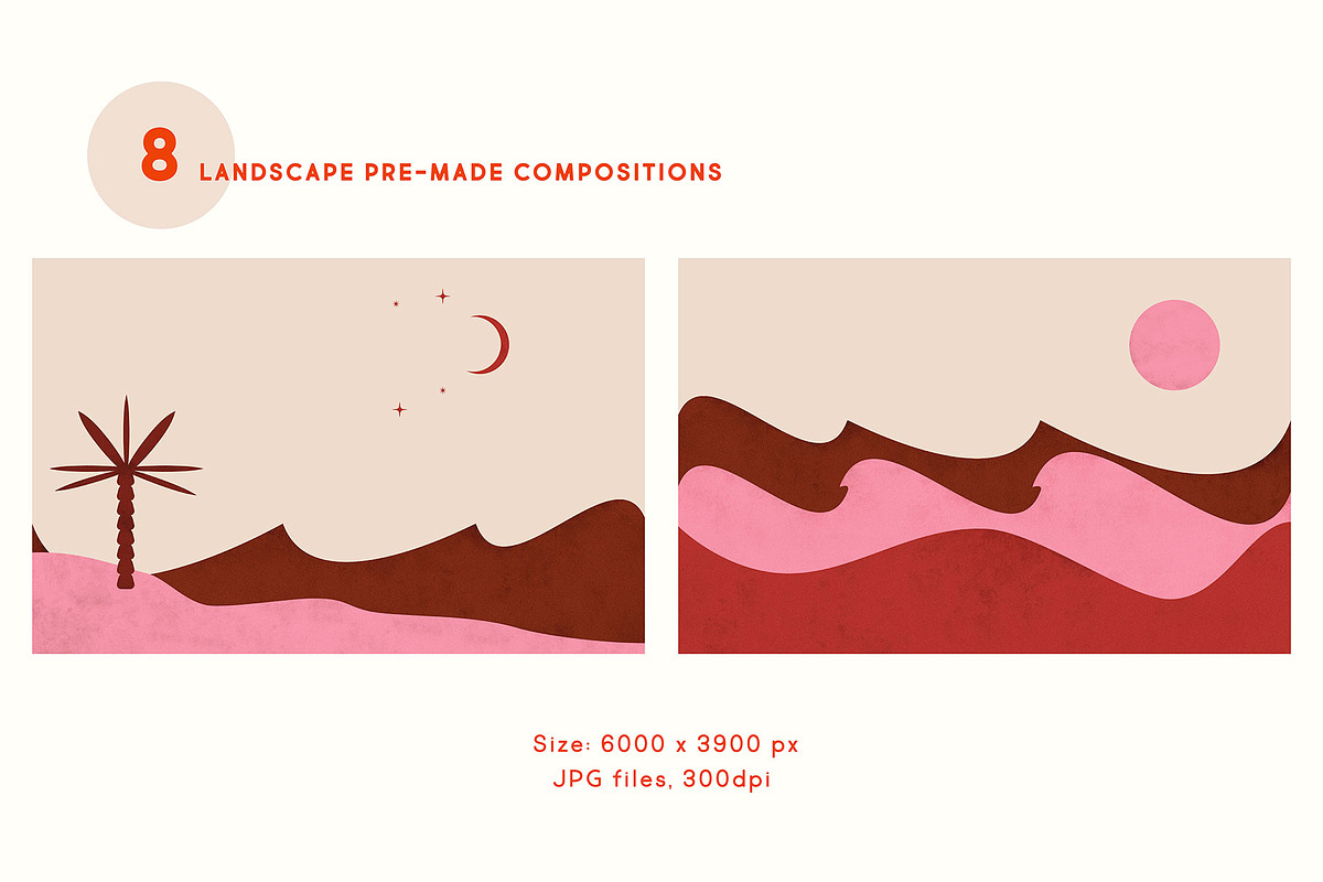 Landscape Shapes & Compositions, a Texture Illustration by All This Concept (Photo 5 of 14)