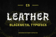 CS Leather – Black Metal Font, a Blackletter Font by Craft Supply Co. (Thumbnail 1 of 8)
