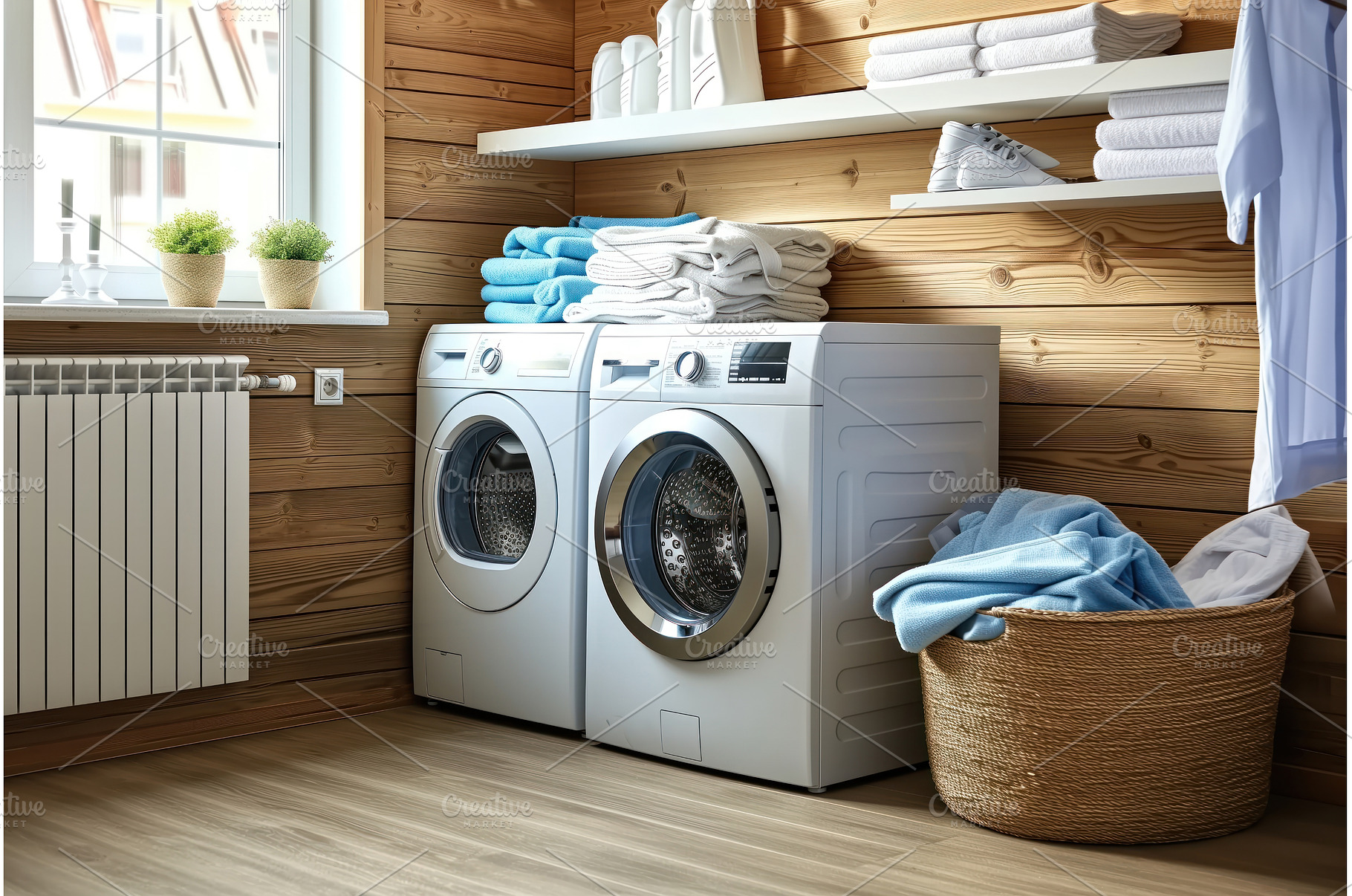 Cozy laundry room featuring modern, an Architecture Photo by Ungvar Studio