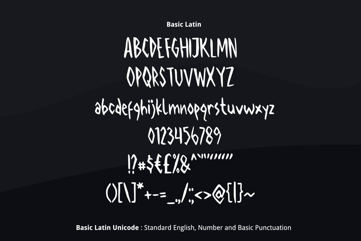 Night Scream Font preview 2