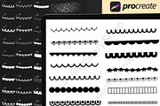 Procreate Scalloped Edge & Paper, a Brush Add-On by DrawingStoryShop (Thumbnail 3 of 6)