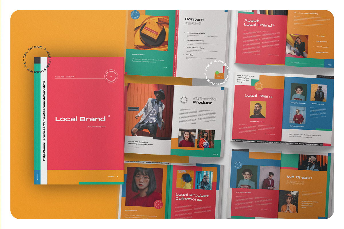 Local Brand Product Fashion, a Magazine Template by Typetemp Studio