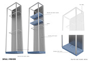 Backwall Blue Steel 3D, a Furniture 3D Model by made_by_nope (Thumbnail 2 of 3)