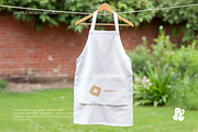 White Apron Mockup Set - Vol 2, a Household Mockup by DOBE Studio (Thumbnail 7 of 8)