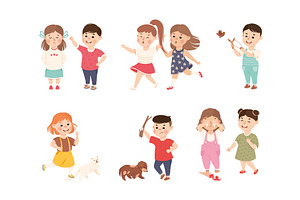 Offensive Kids Bullying and Abusing, a Person Illustration by TopVectors