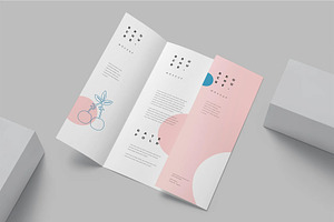 A4 Gate Fold Brochure Mockup