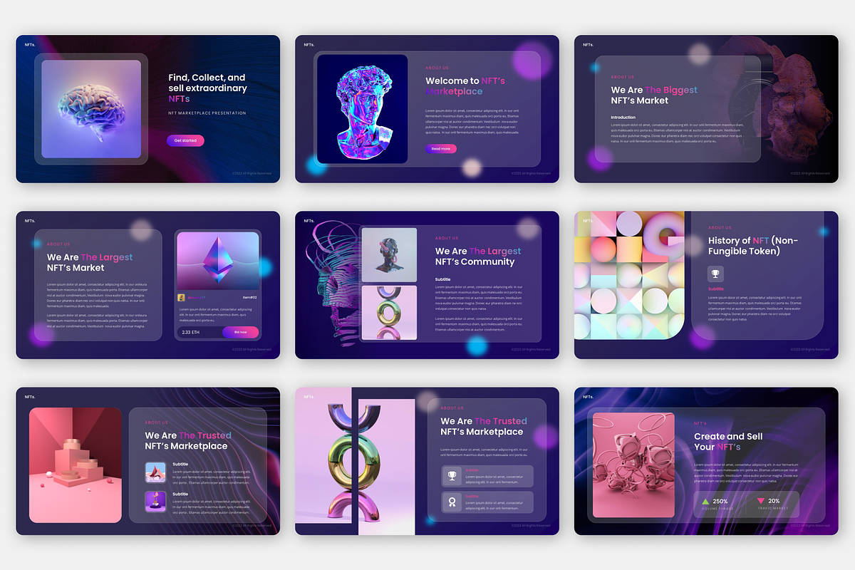 NFT Marketplace – Creative, a Presentation Template by Monsgraph Creative Studio (Photo 4 of 5)