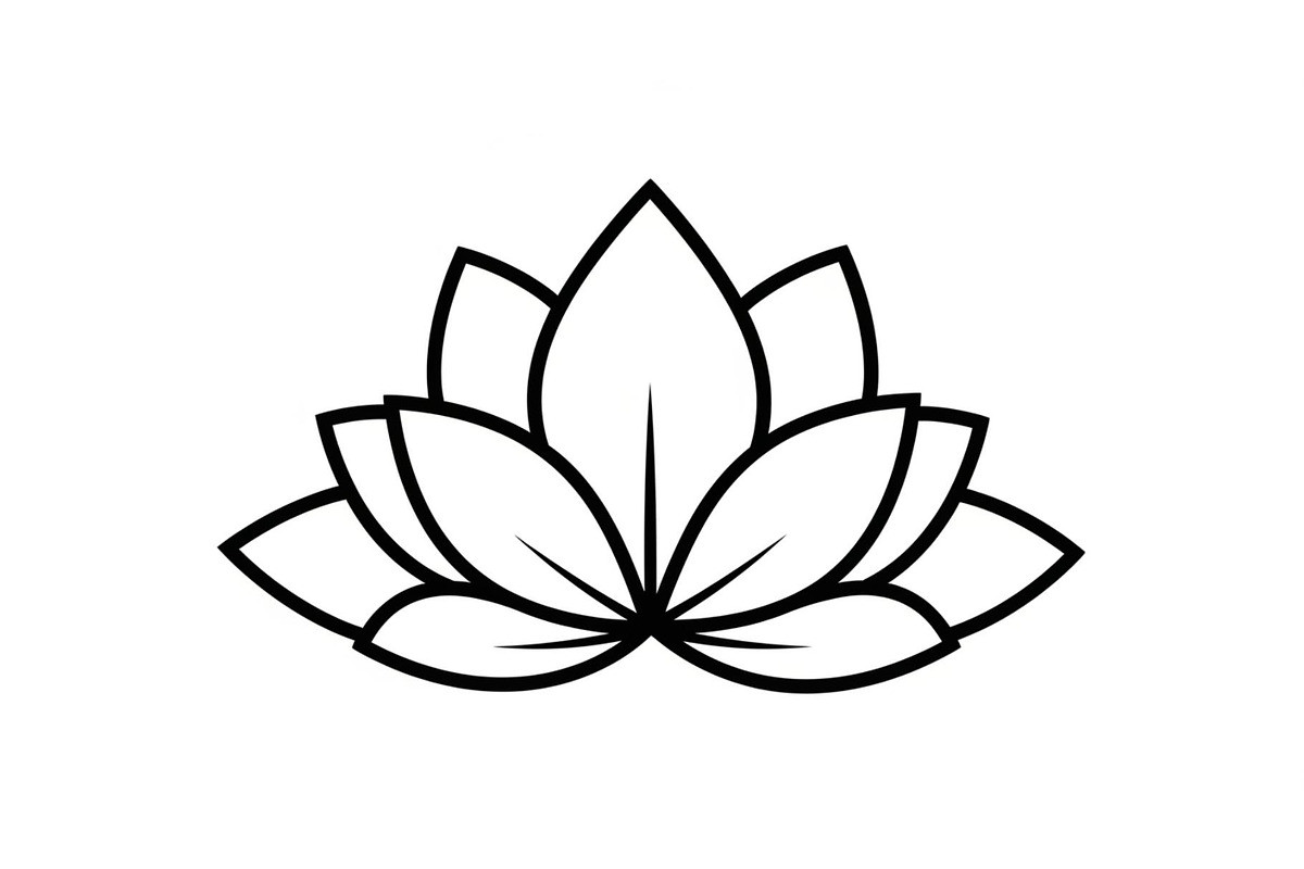 Lotus Flower Vector Icon Bundle, an Illustration by yasushie (Photo 3 of 51)