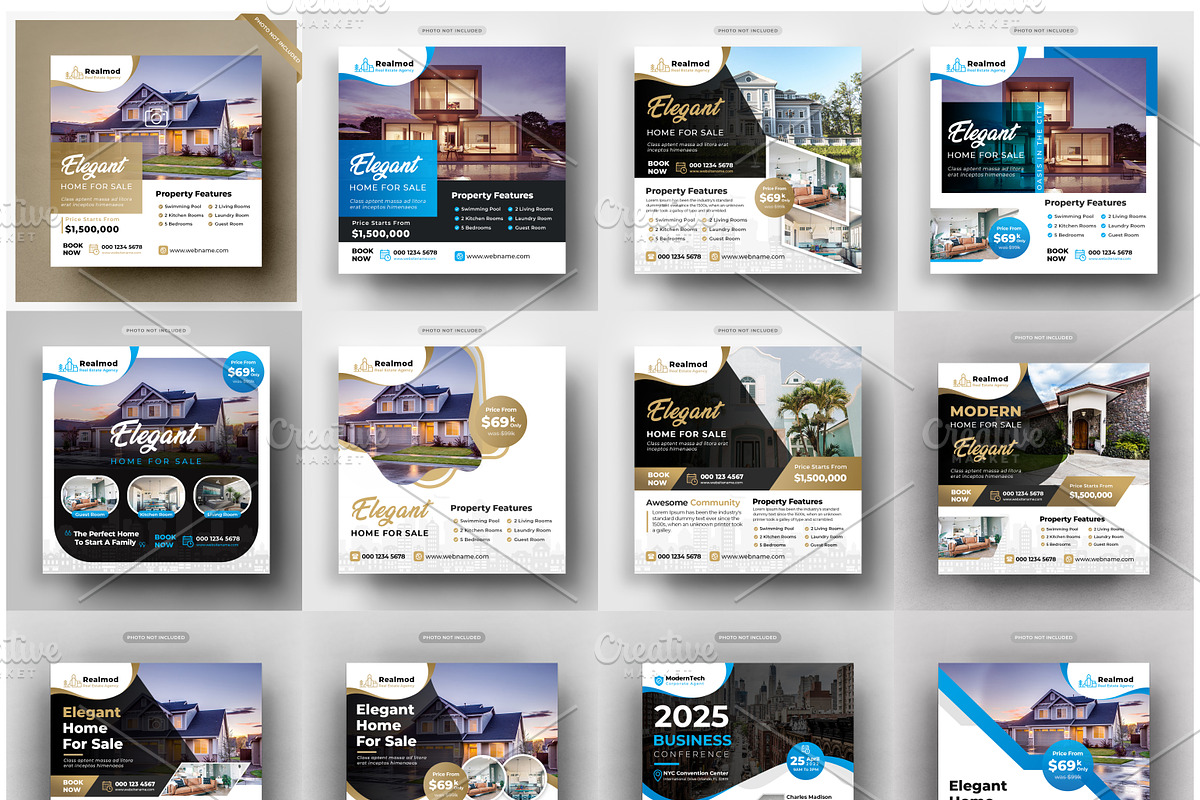 80+ Mega Real Estate Social Banner, a Social Media Template by DesignsLab (Photo 7 of 7)