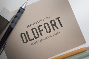 Old Fort Damaged Style Display Font