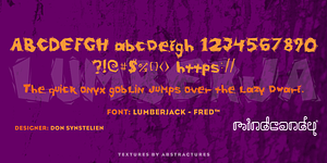 Lumberjack™, a Font by MINDCANDY