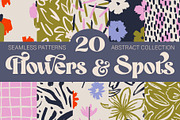 Flowers and Spots seamless patterns, a Pattern Graphic by AnnArt (Thumbnail 1 of 9)