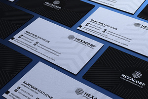 Black &White Corporate Business Card