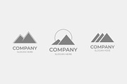 Minimalist mountain logo collection, a Branding & Logo Template by Medianeka (Thumbnail 3 of 5)