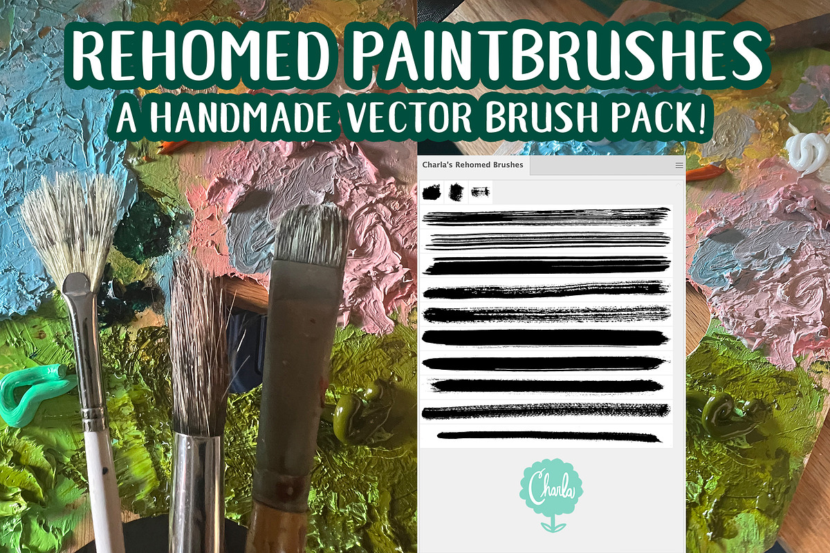 Rehomed Brushes Vector Brush Pack, a Brush Add-On by Charla Makes (Photo 1 of 2)