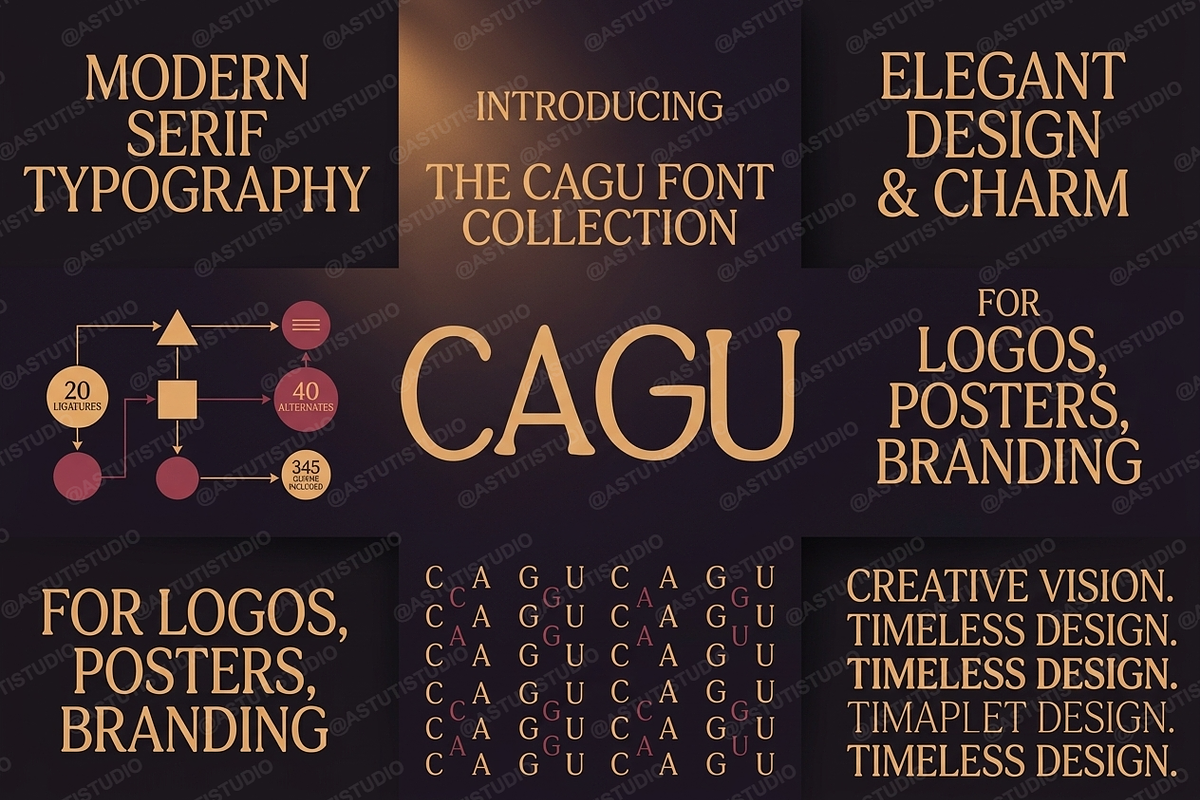 Cagu - Modern Luxury Serif Typeface, a Serif Font by Astuti Studio (Photo 19 of 25)